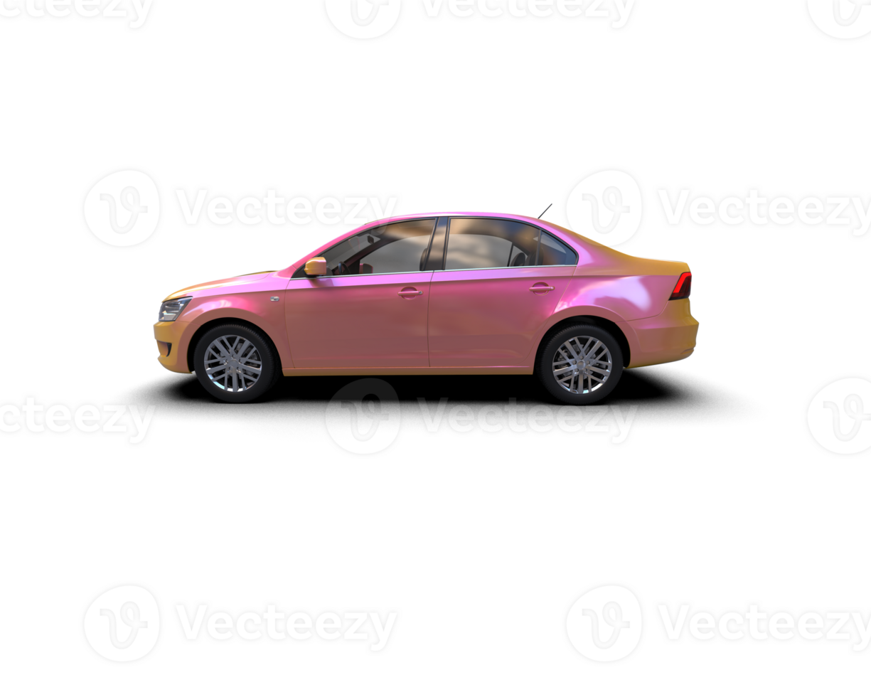 Modern car isolated on background. 3d rendering - illustration png
