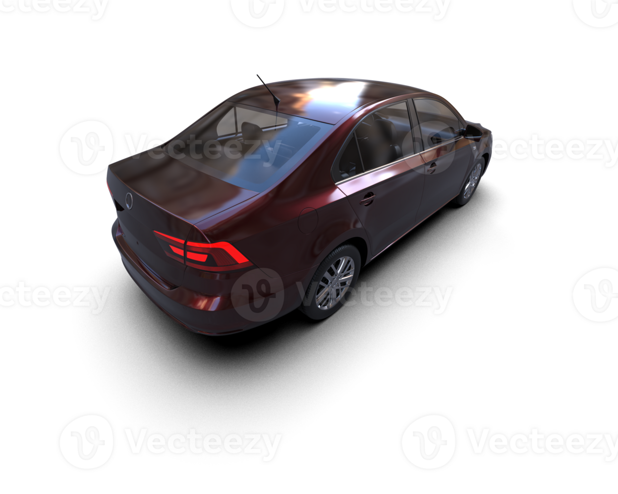 Modern car isolated on background. 3d rendering - illustration png