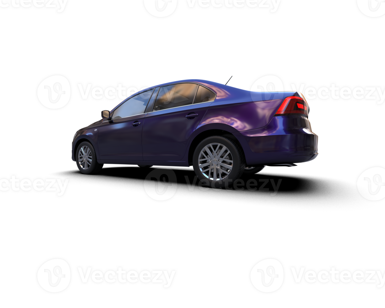 Modern car isolated on background. 3d rendering - illustration png