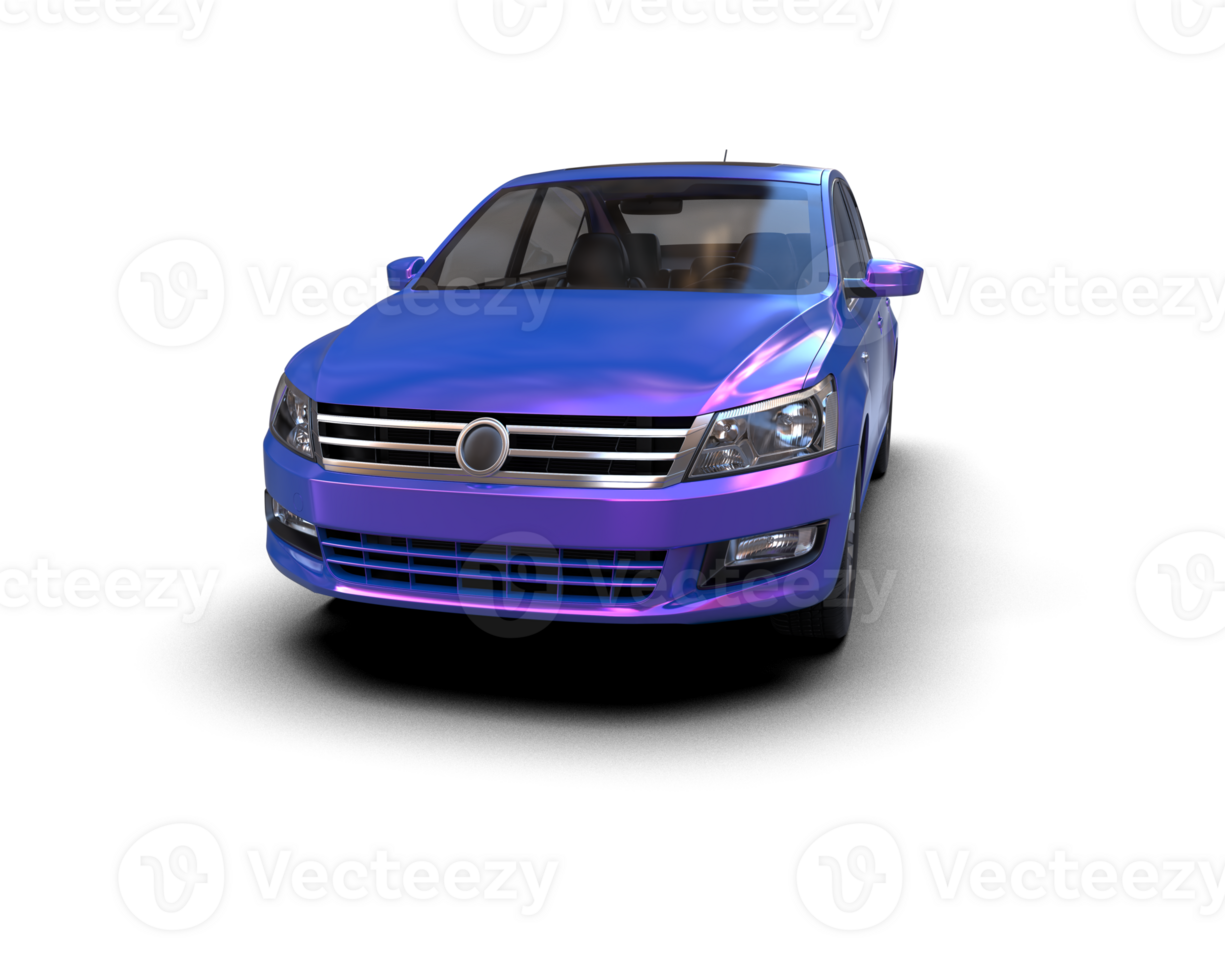 Modern car isolated on background. 3d rendering - illustration png
