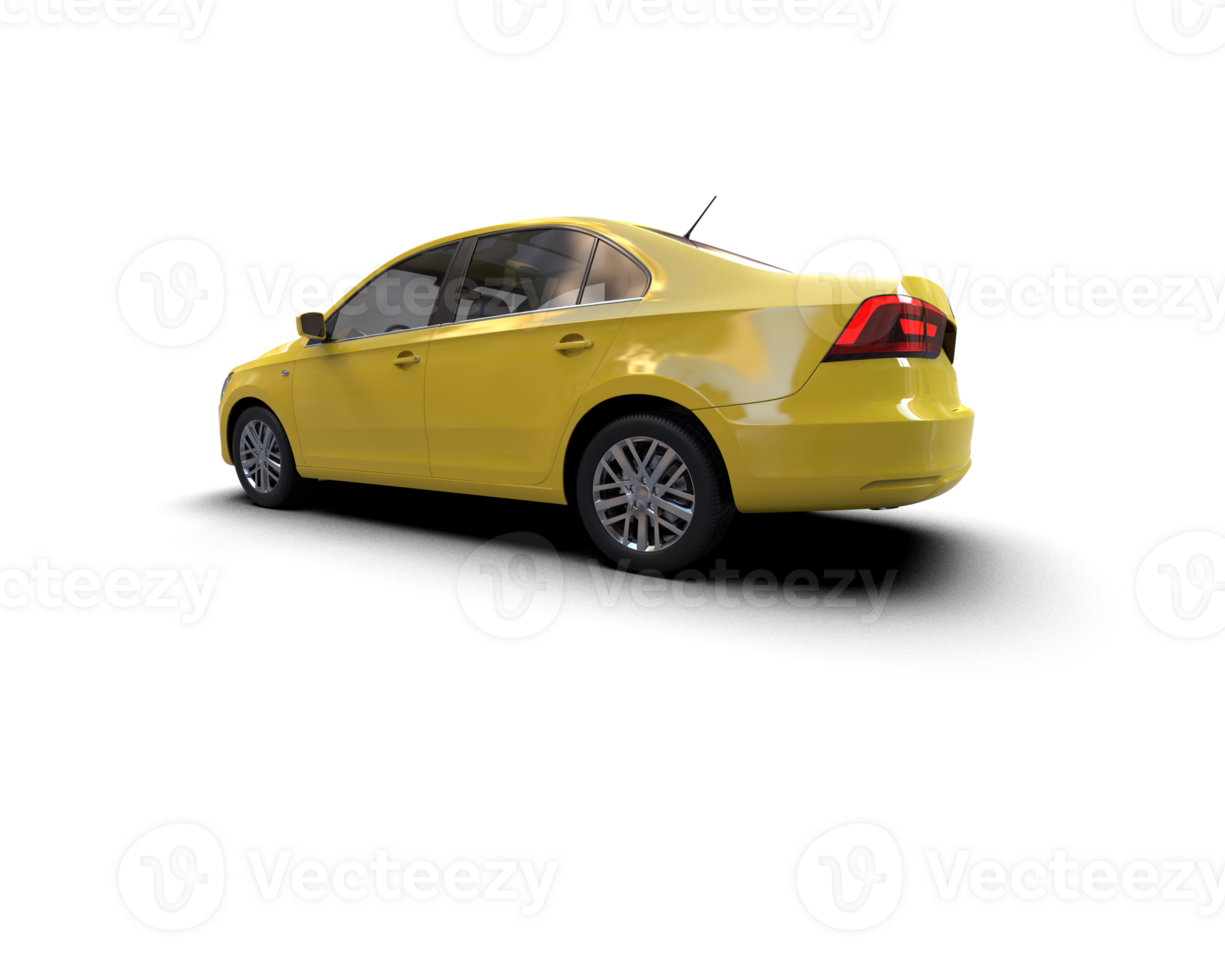 Modern car isolated on background. 3d rendering - illustration png