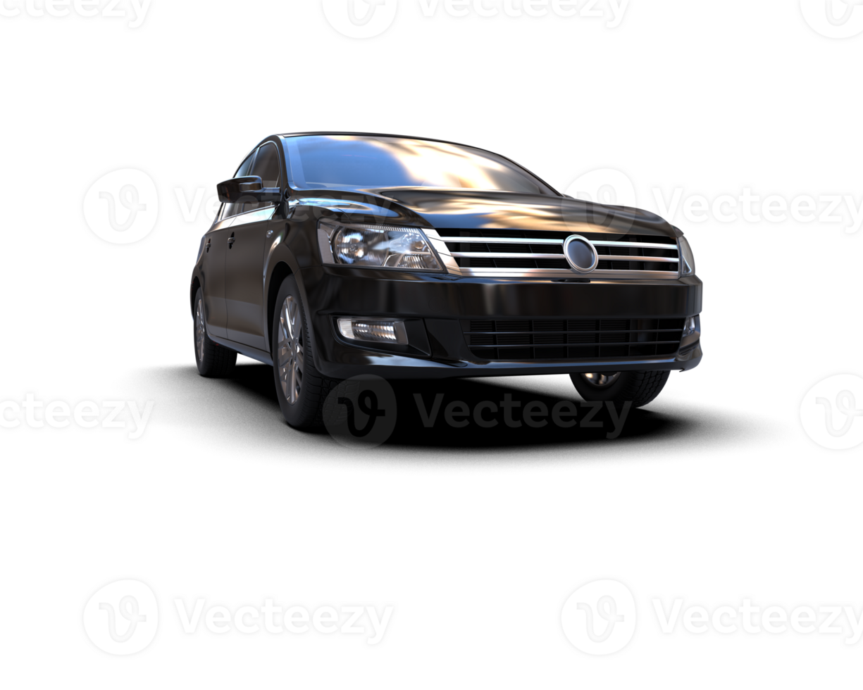 Modern car isolated on background. 3d rendering - illustration png