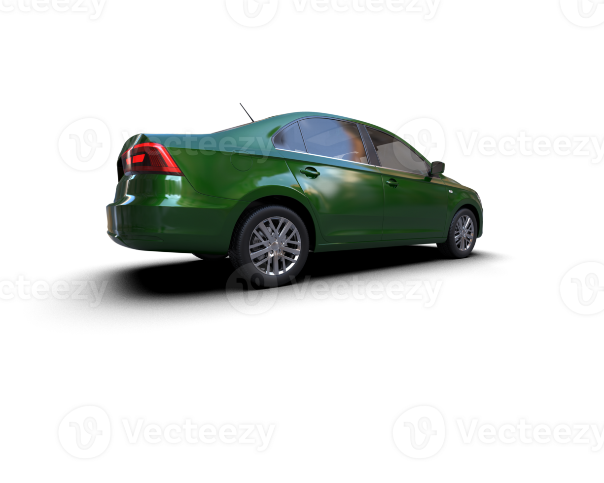 Modern car isolated on background. 3d rendering - illustration png