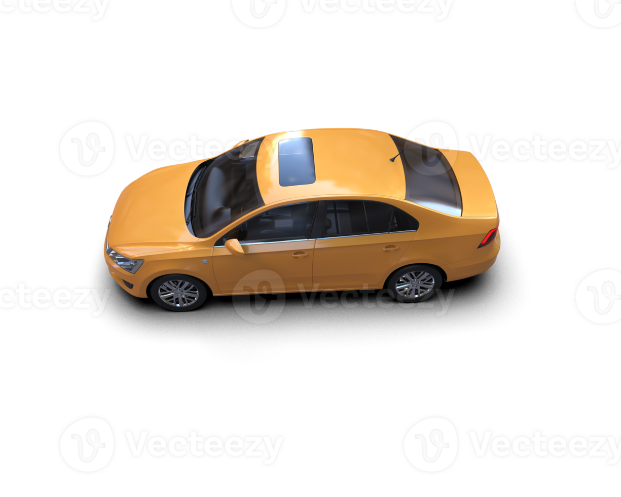 Modern car isolated on background. 3d rendering - illustration png
