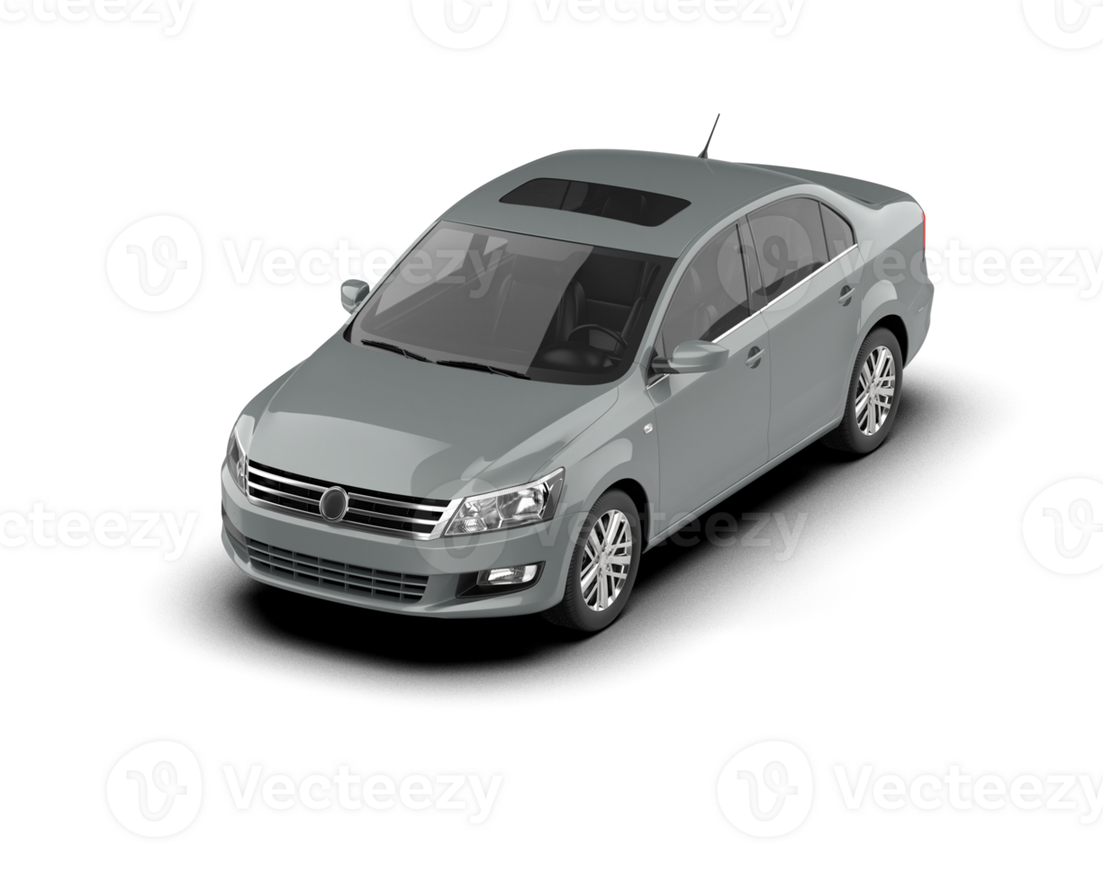 Modern car isolated on background. 3d rendering - illustration png