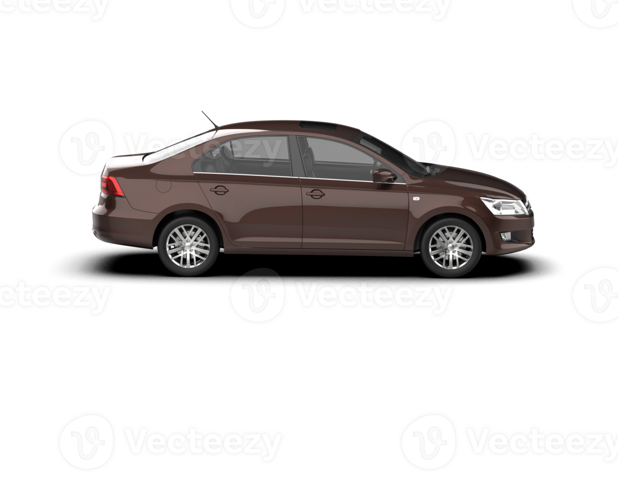 Modern car isolated on background. 3d rendering - illustration png