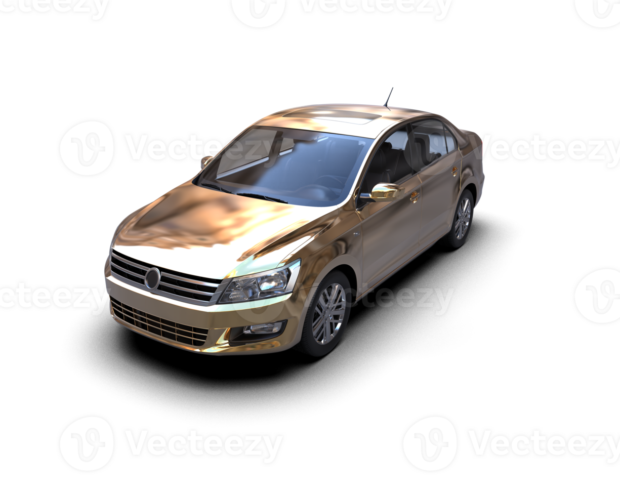 Modern car isolated on background. 3d rendering - illustration png