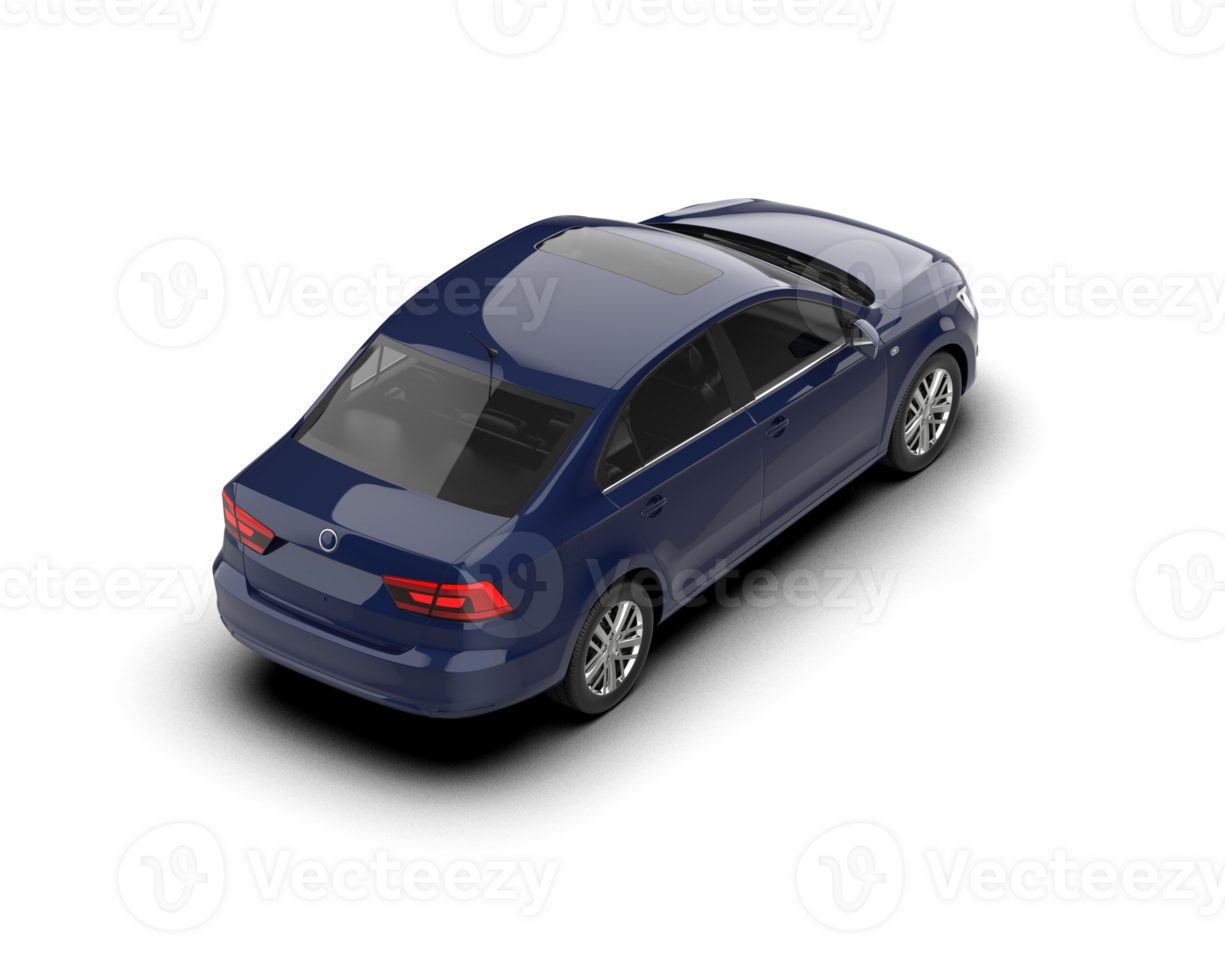 Modern car isolated on background. 3d rendering - illustration png
