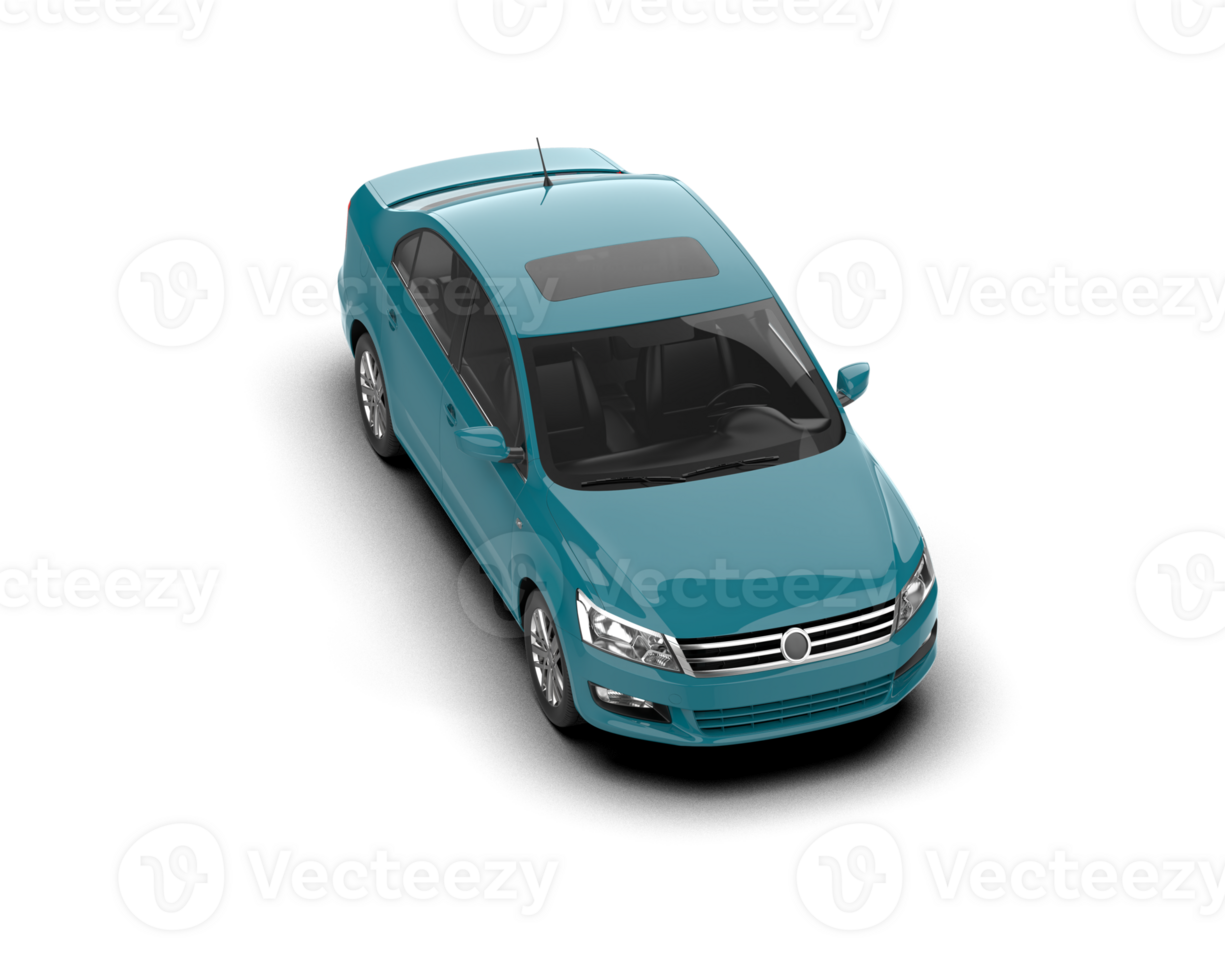 Modern car isolated on background. 3d rendering - illustration png