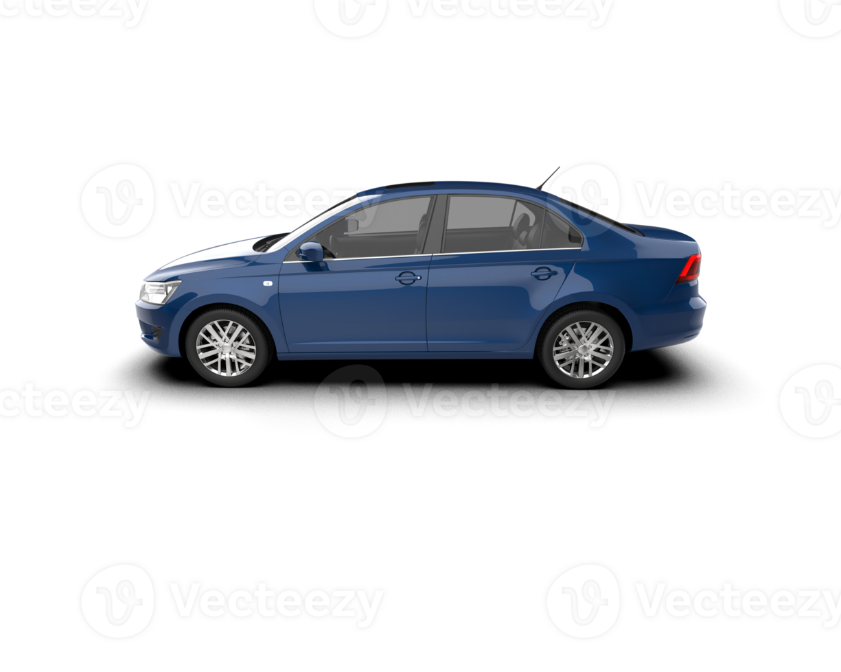 Modern car isolated on background. 3d rendering - illustration png