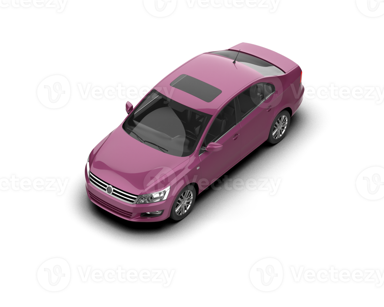 Modern car isolated on background. 3d rendering - illustration png