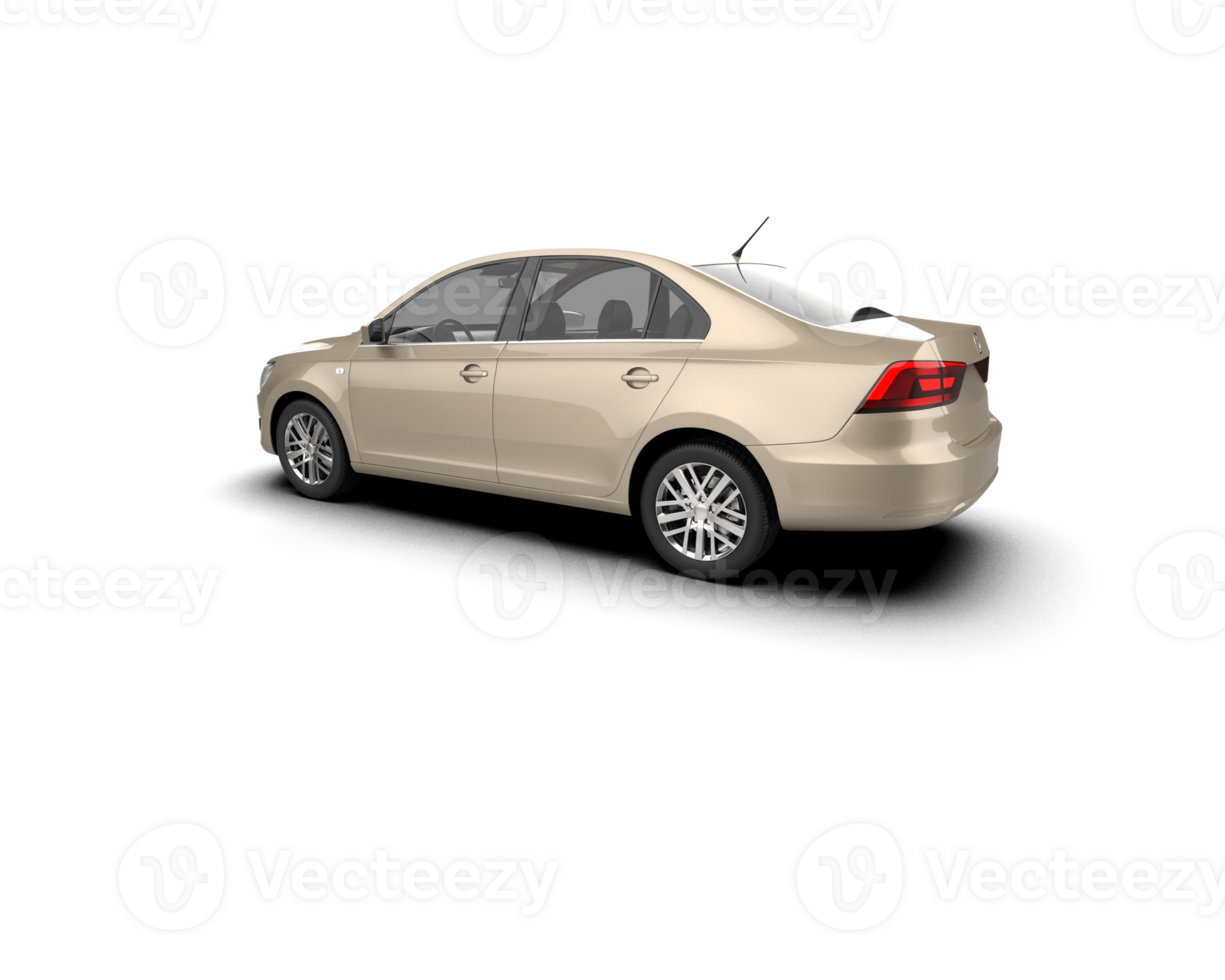 Modern car isolated on background. 3d rendering - illustration png