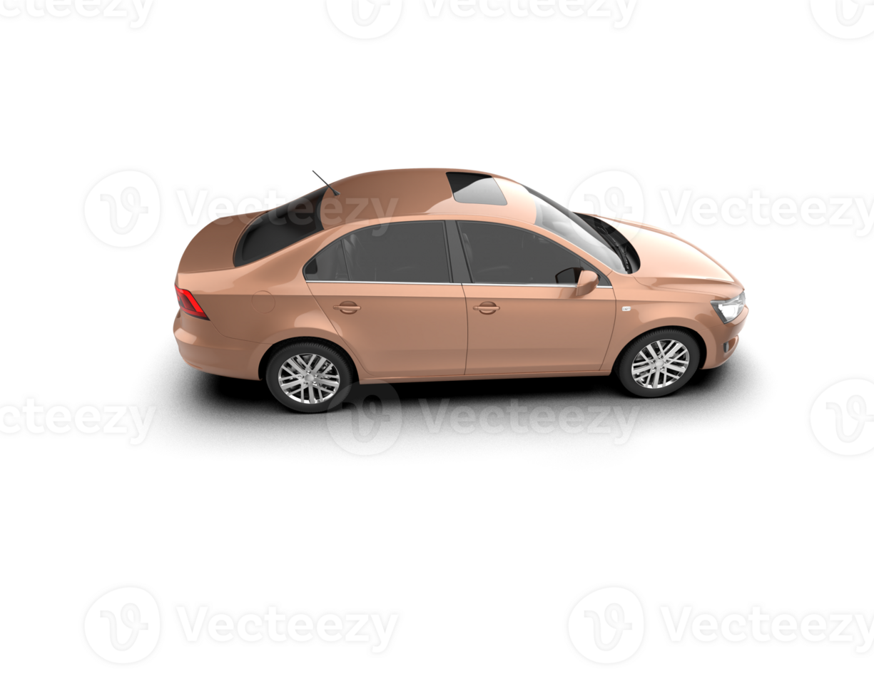 Modern car isolated on background. 3d rendering - illustration png