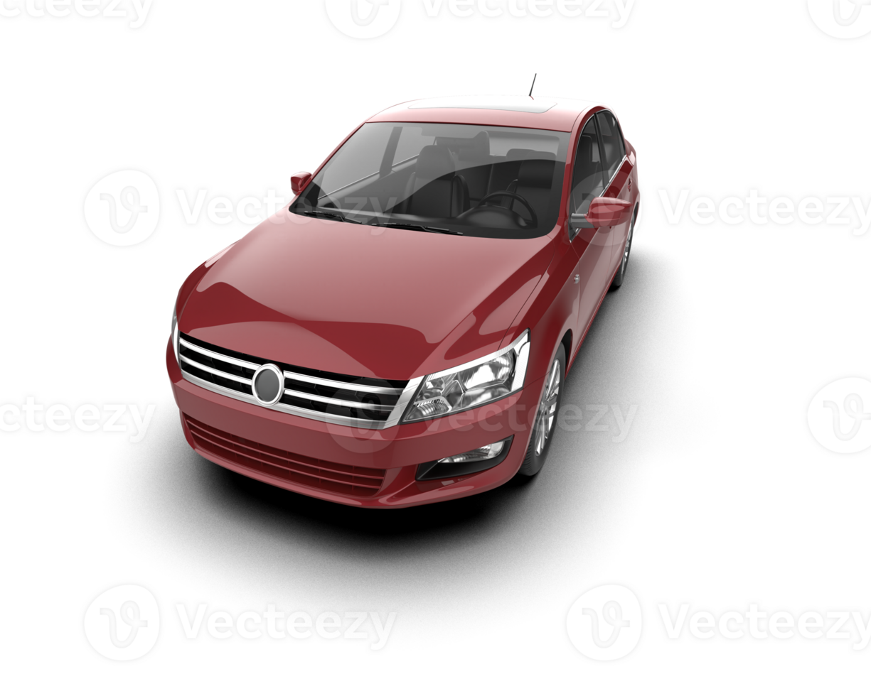 Modern car isolated on background. 3d rendering - illustration png