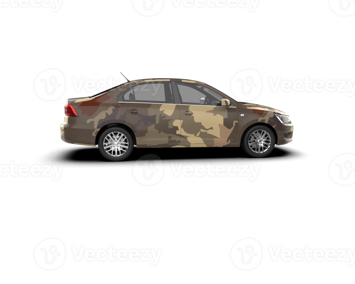 Modern car isolated on background. 3d rendering - illustration png