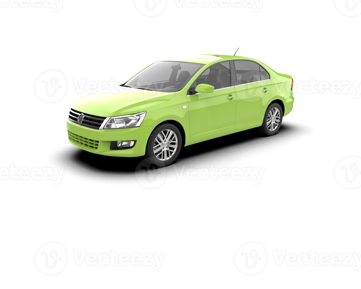 Modern car isolated on background. 3d rendering - illustration png