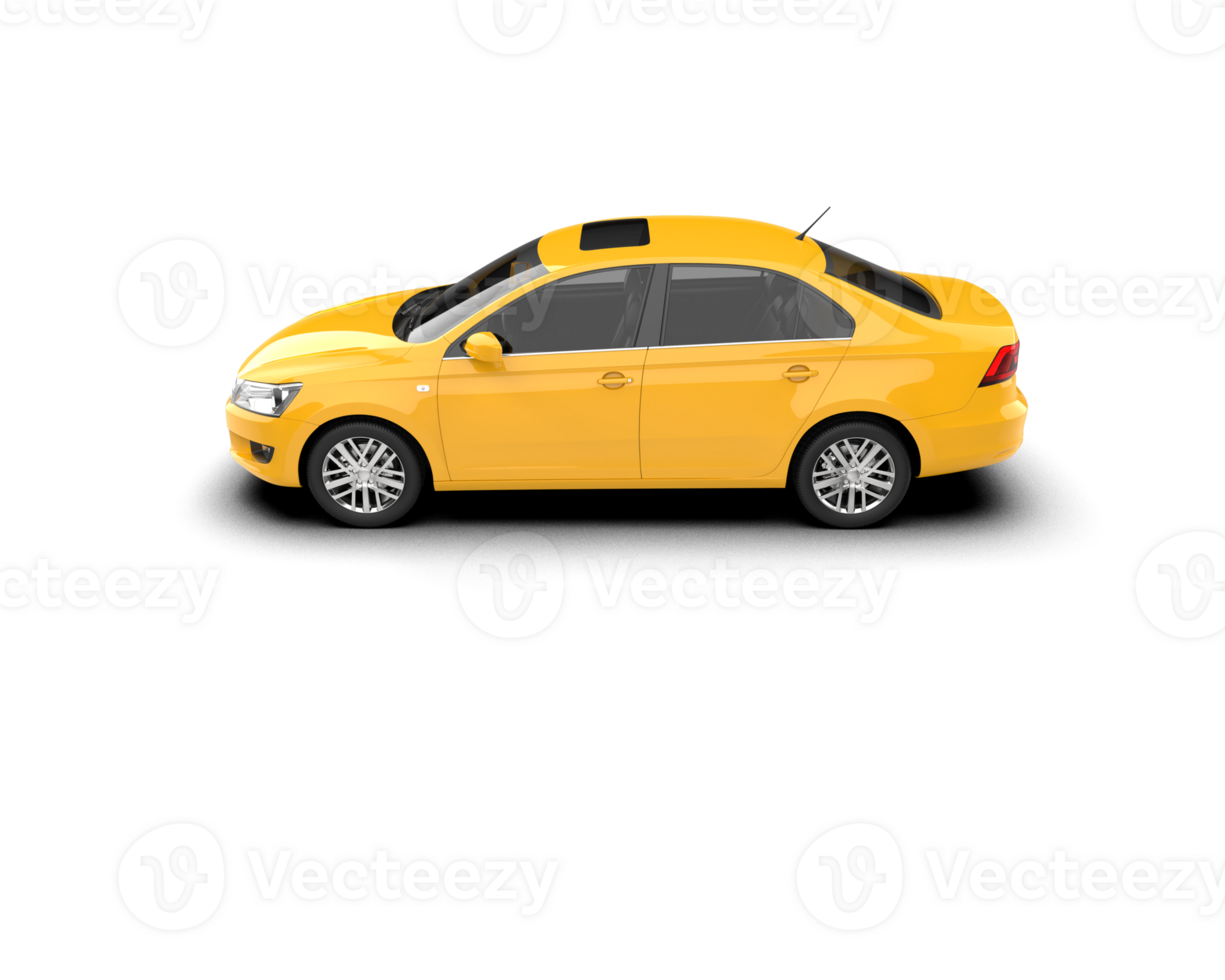 Modern car isolated on background. 3d rendering - illustration png