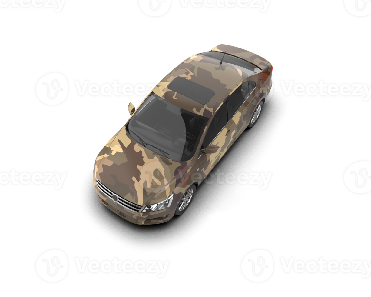 Modern car isolated on background. 3d rendering - illustration png