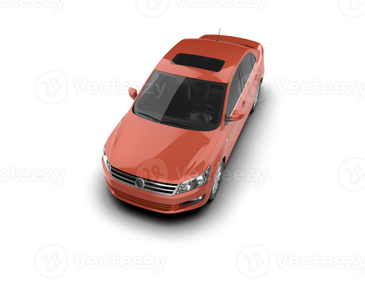 Modern car isolated on background. 3d rendering - illustration png