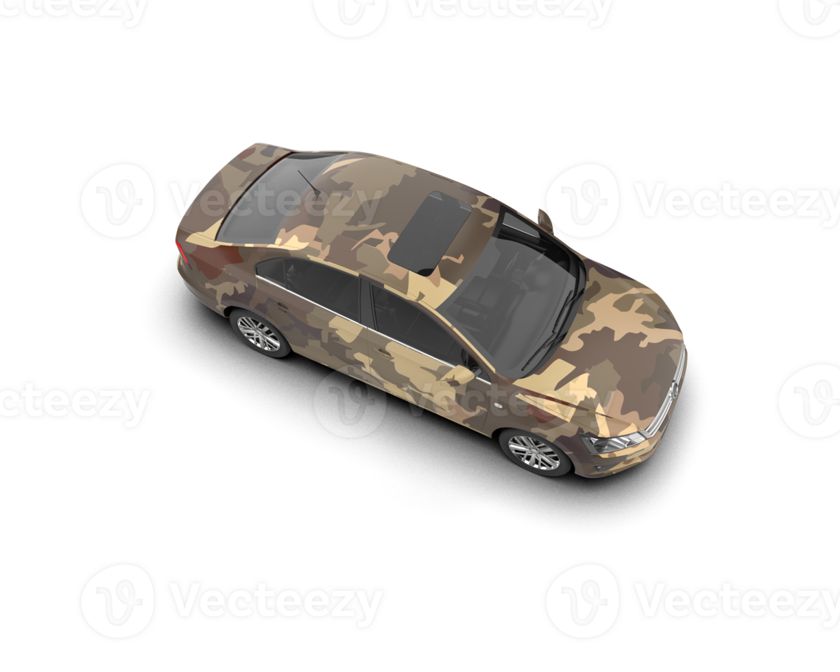 Modern car isolated on background. 3d rendering - illustration png