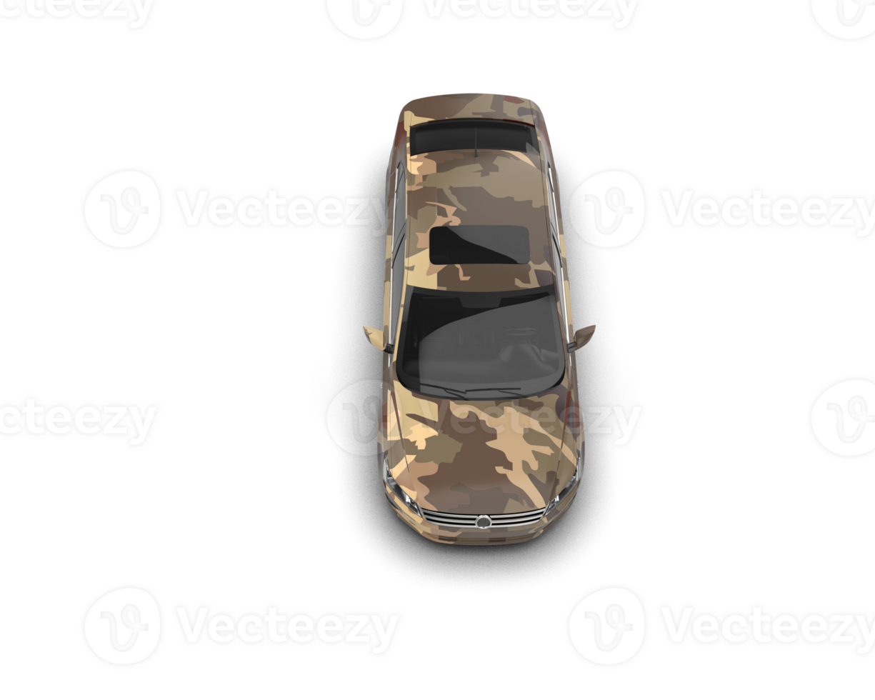 Modern car isolated on background. 3d rendering - illustration png