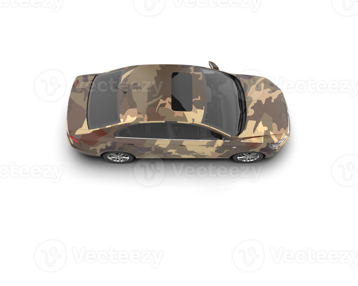 Modern car isolated on background. 3d rendering - illustration png
