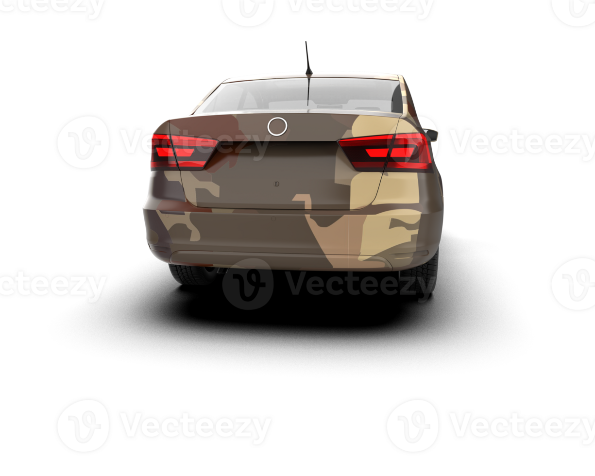 Modern car isolated on background. 3d rendering - illustration png