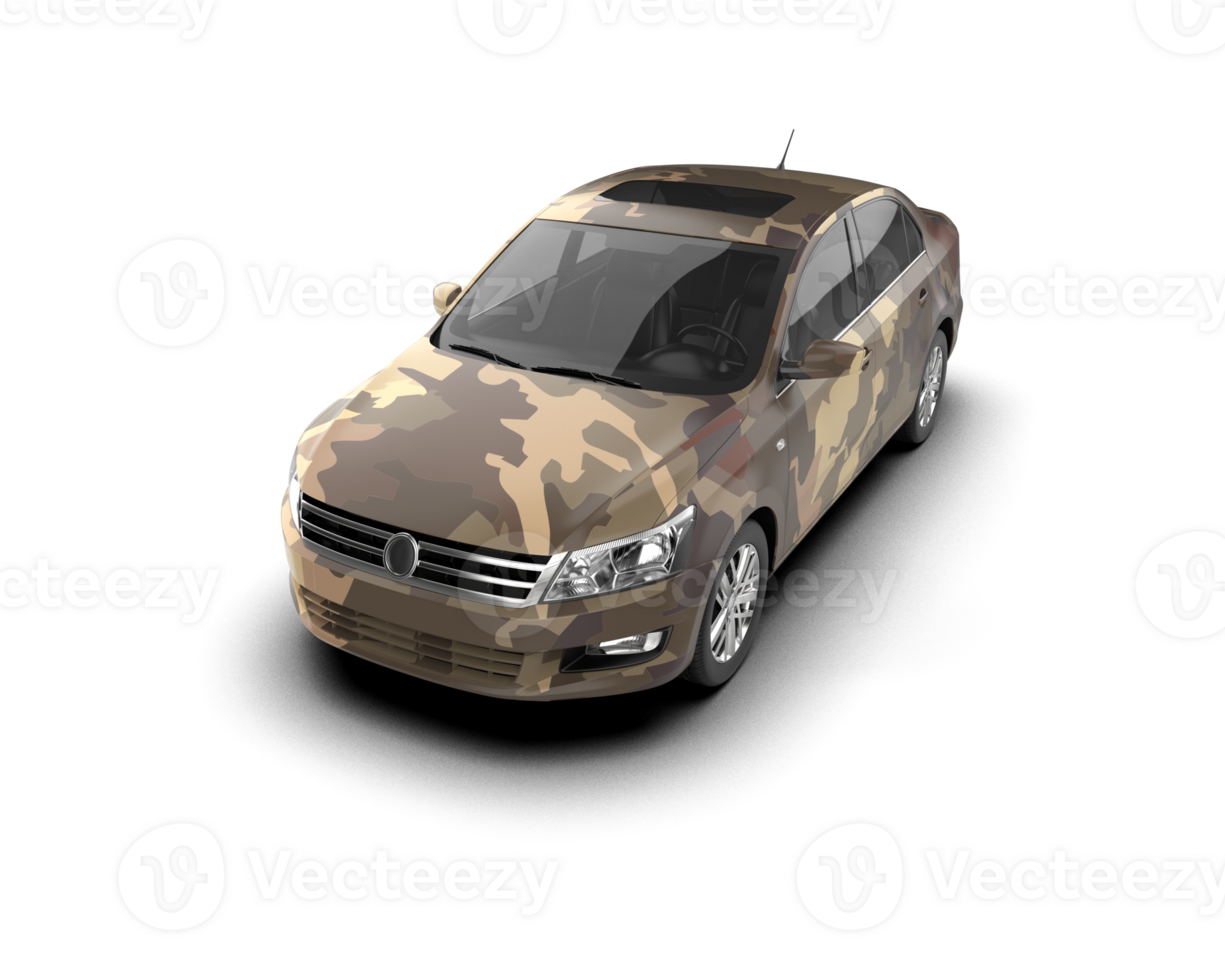 Modern car isolated on background. 3d rendering - illustration png