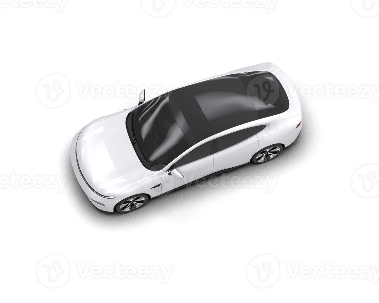 Modern car isolated on background. 3d rendering - illustration png