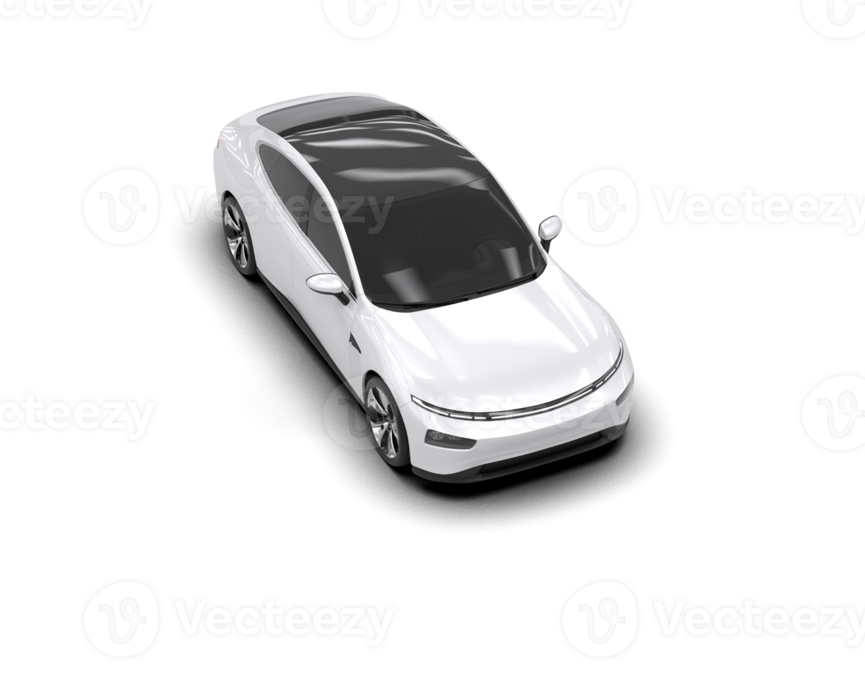 Modern car isolated on background. 3d rendering - illustration png