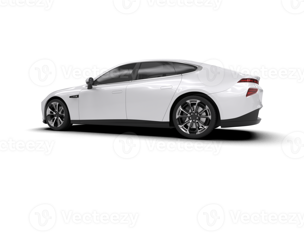 Modern car isolated on background. 3d rendering - illustration png