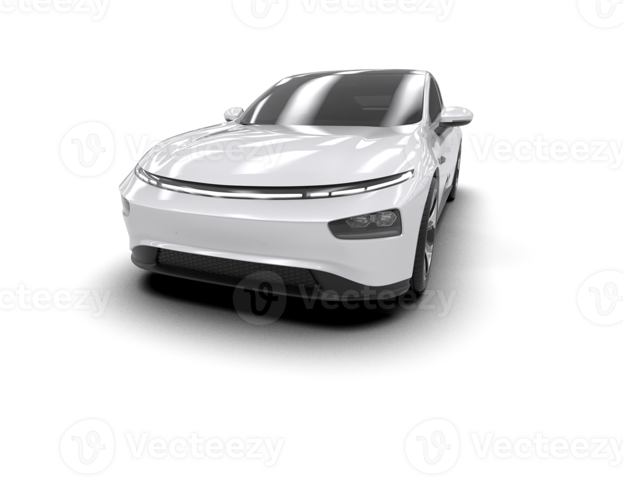 Modern car isolated on background. 3d rendering - illustration png