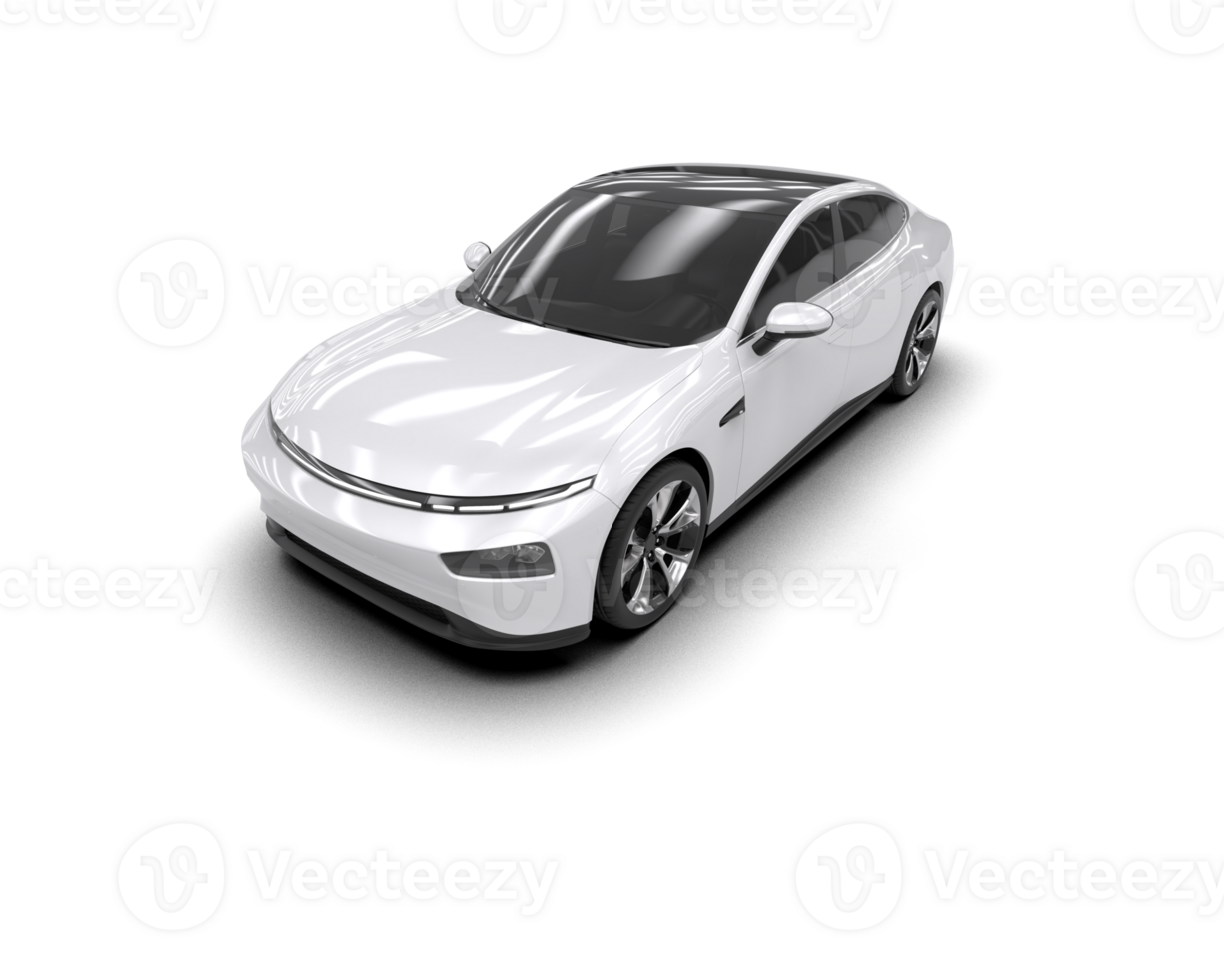 Modern car isolated on background. 3d rendering - illustration png
