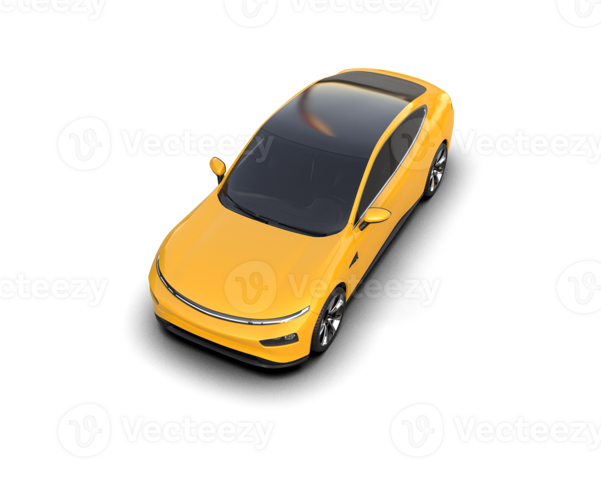 Modern car isolated on background. 3d rendering - illustration png