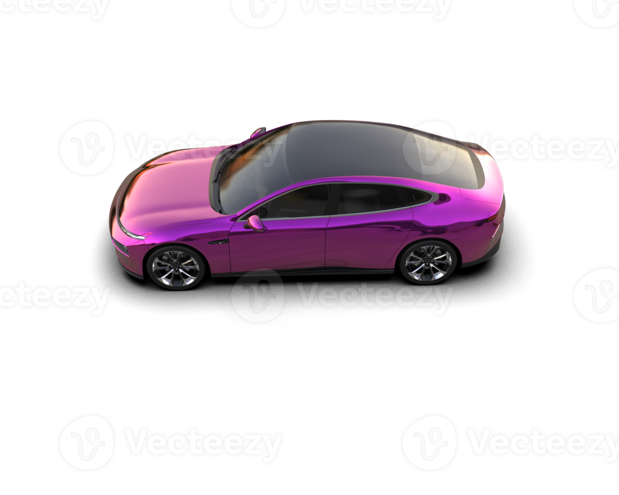 Modern car isolated on background. 3d rendering - illustration png