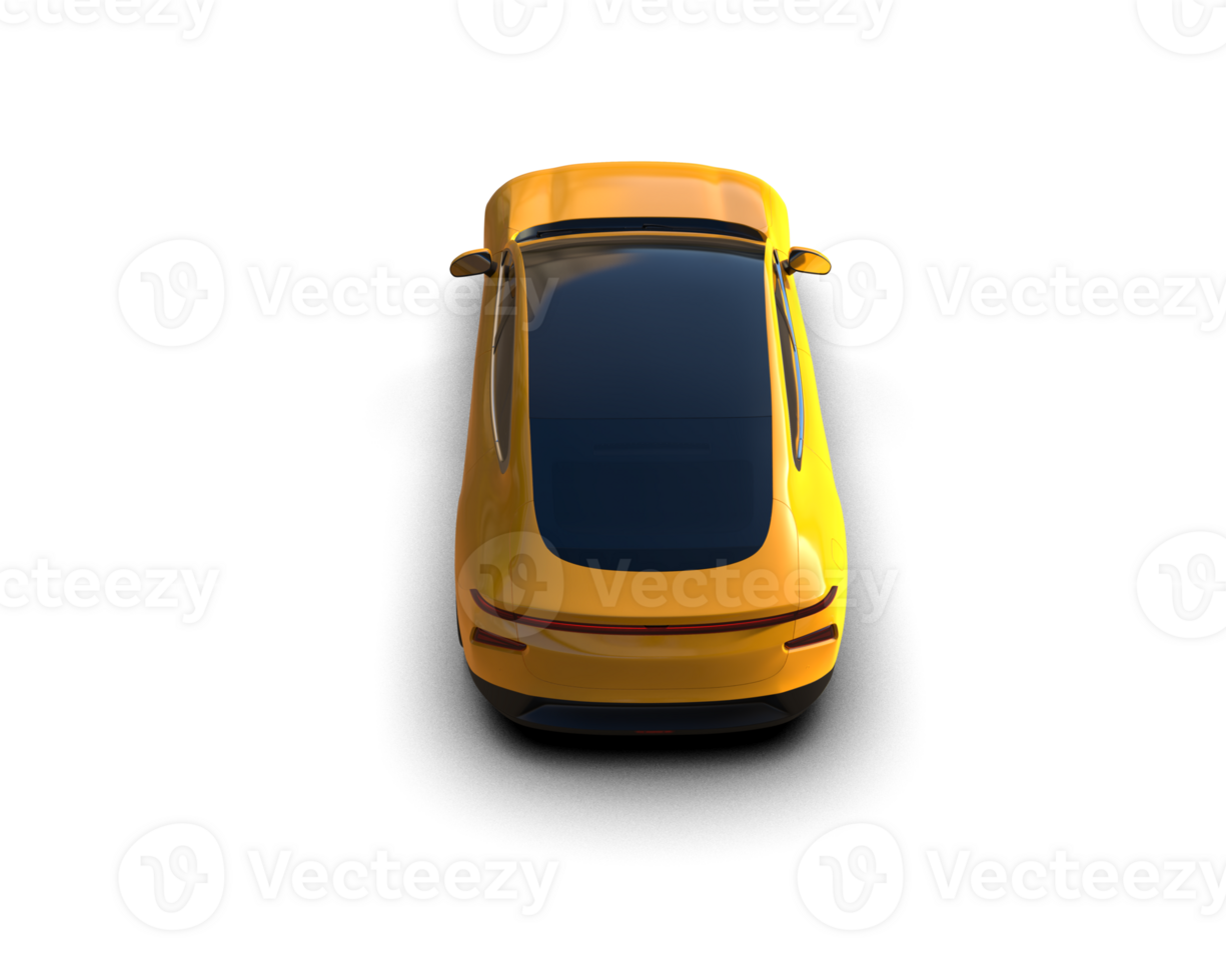 Modern car isolated on background. 3d rendering - illustration png