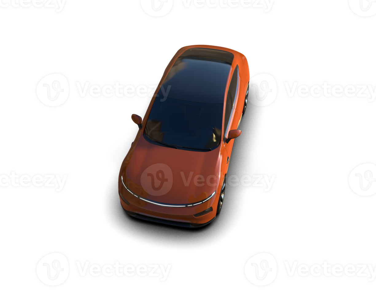 Modern car isolated on background. 3d rendering - illustration png