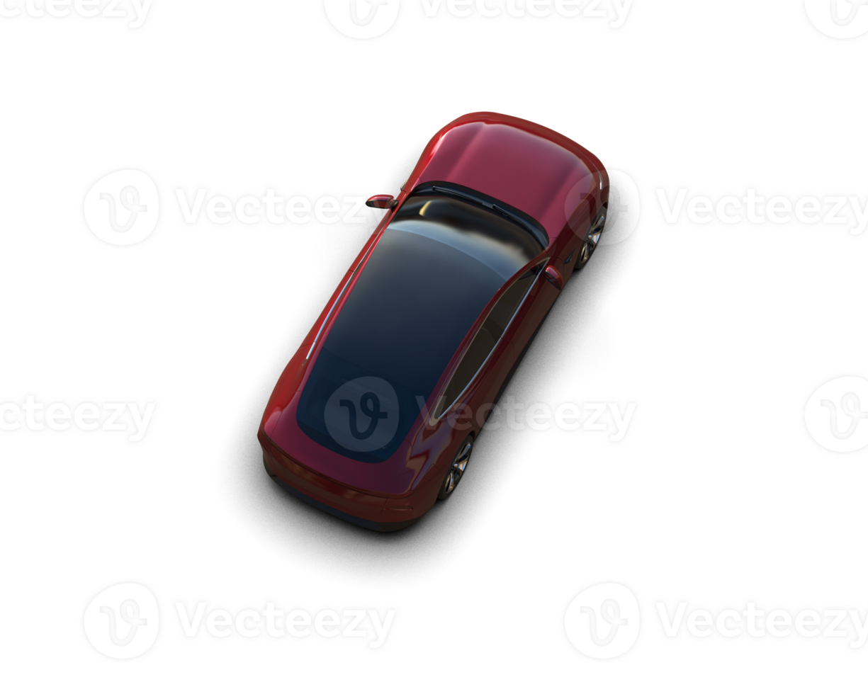 Modern car isolated on background. 3d rendering - illustration png