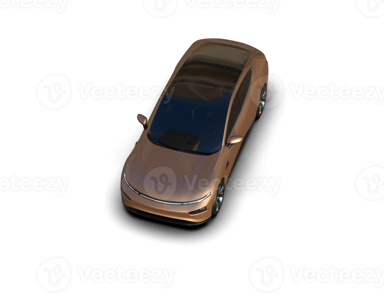 Modern car isolated on background. 3d rendering - illustration png