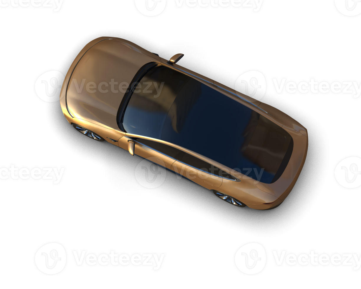 Modern car isolated on background. 3d rendering - illustration png