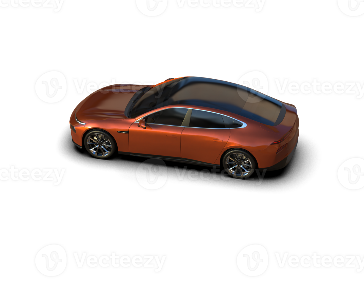 Modern car isolated on background. 3d rendering - illustration png