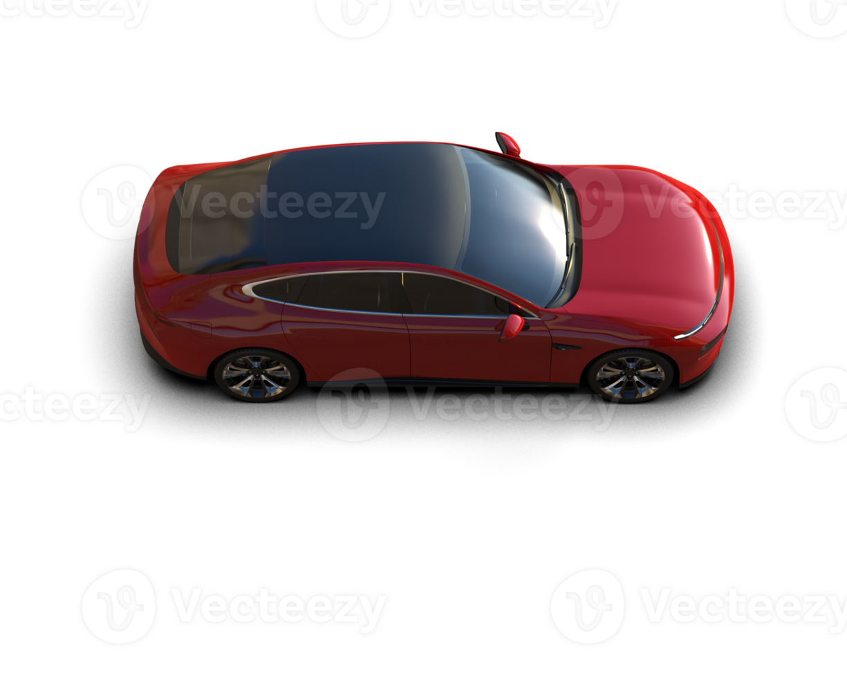 Modern car isolated on background. 3d rendering - illustration png