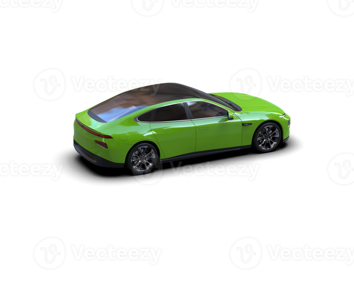 Modern car isolated on background. 3d rendering - illustration png