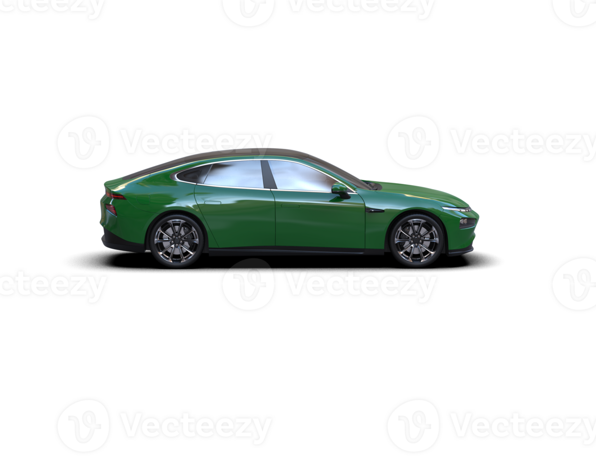 Modern car isolated on background. 3d rendering - illustration png