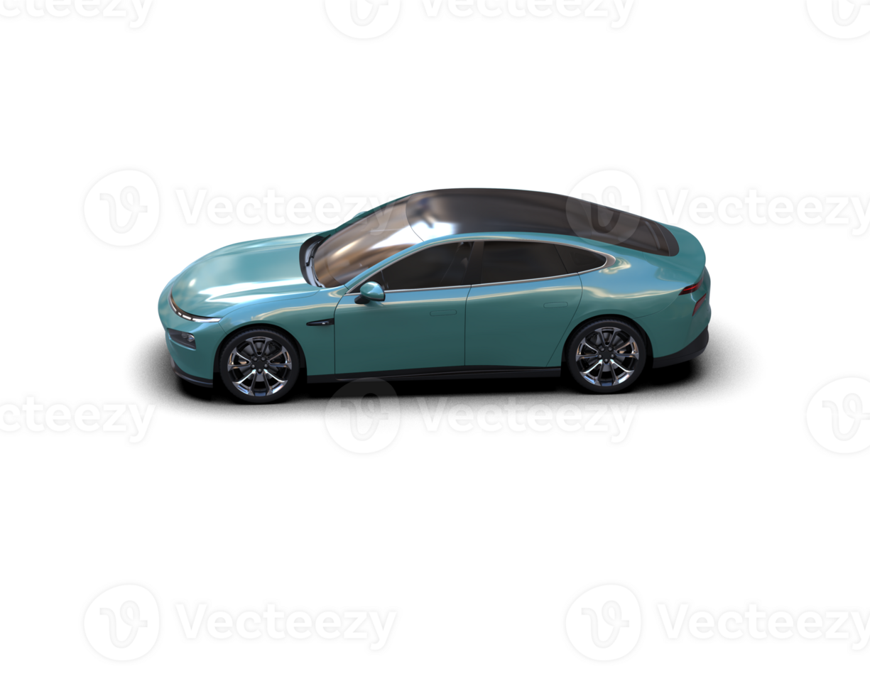 Modern car isolated on background. 3d rendering - illustration png