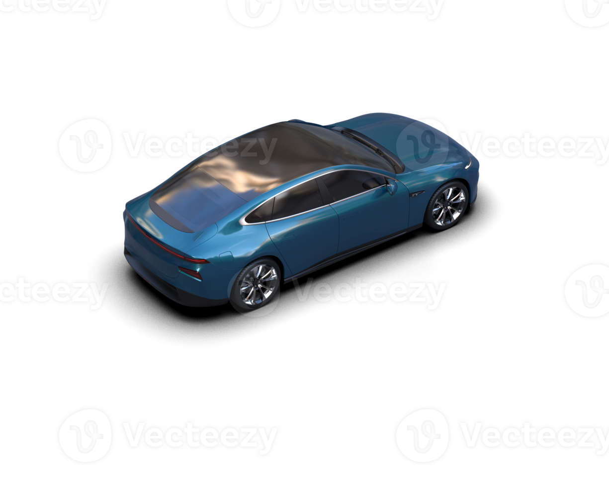 Modern car isolated on background. 3d rendering - illustration png