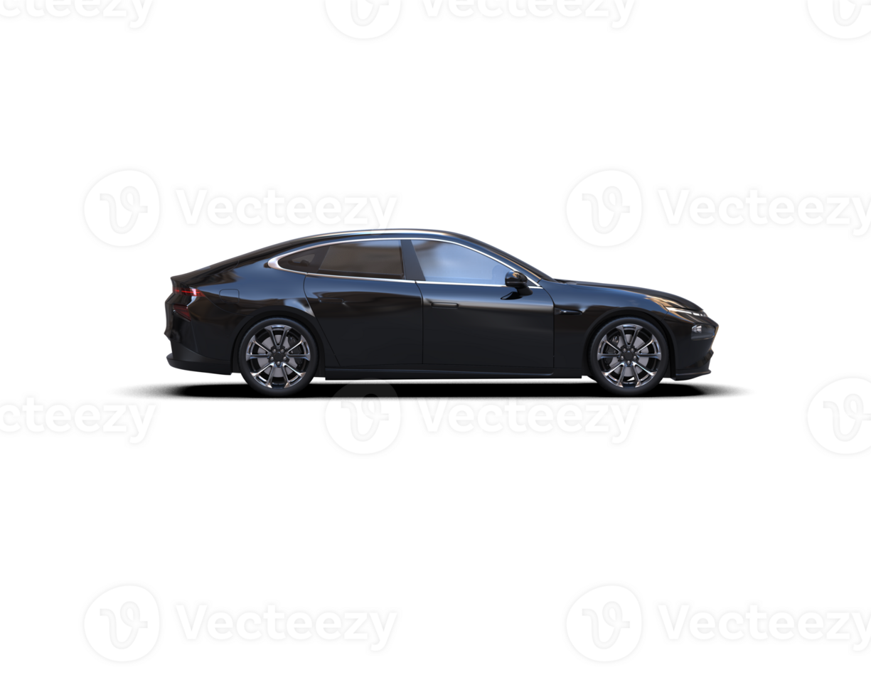 Modern car isolated on background. 3d rendering - illustration png