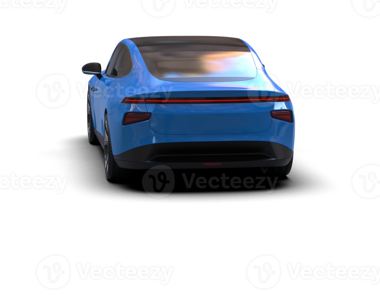 Modern car isolated on background. 3d rendering - illustration png