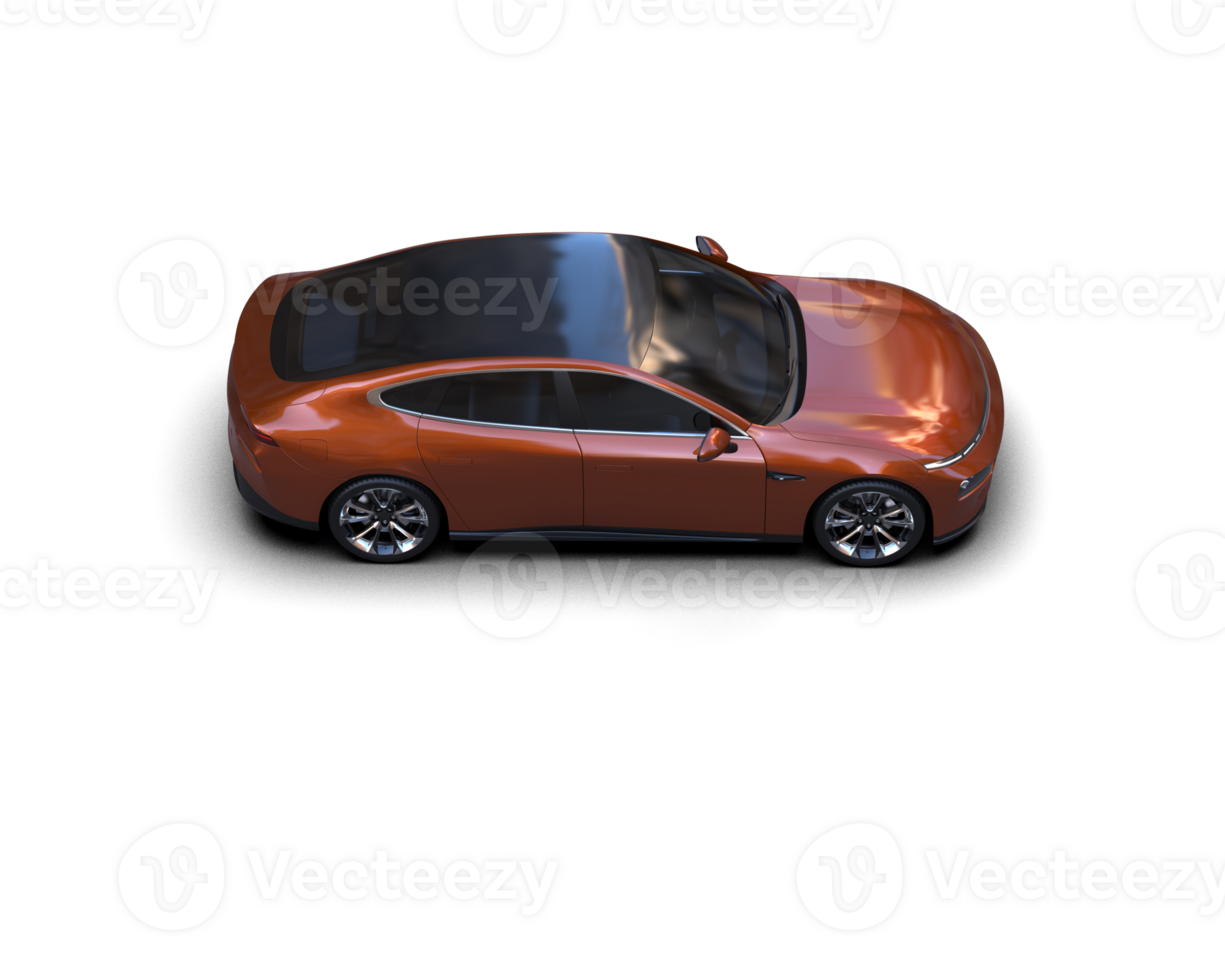 Modern car isolated on background. 3d rendering - illustration png