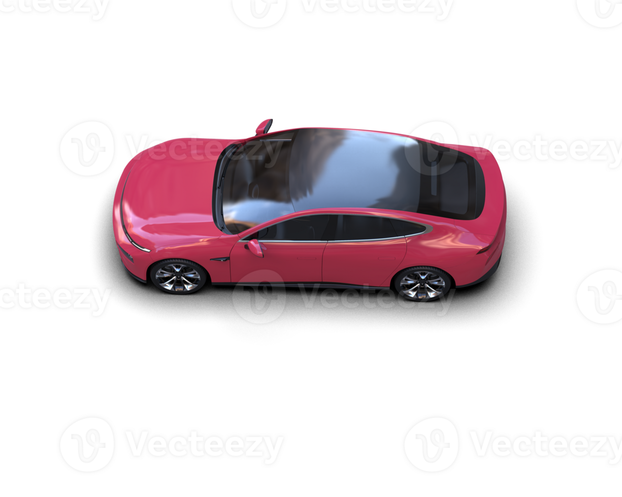 Modern car isolated on background. 3d rendering - illustration png